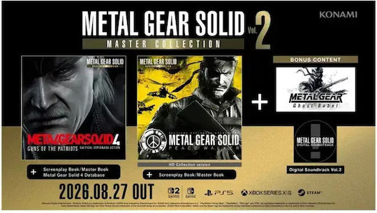 Metal Gear Solid Master Collection Vol. 2 Tag Eins Ausgabe PS5 Spiel