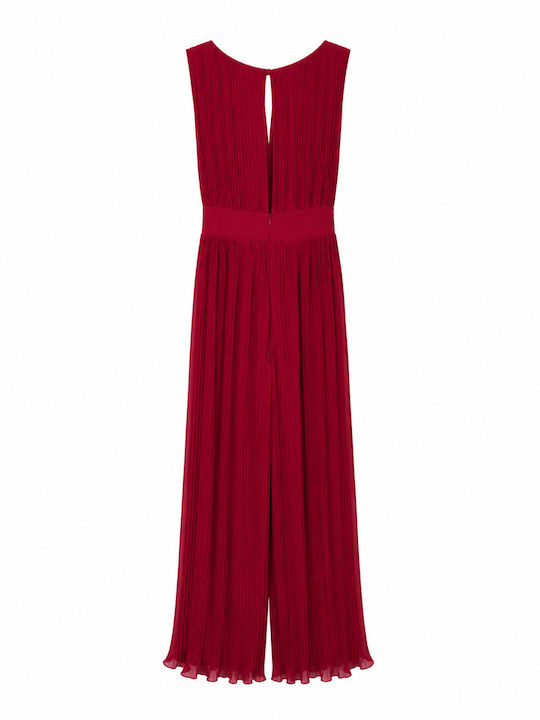Women's Burgundy Jumpsuit