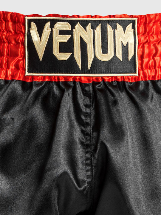 Venum Classic Thai Boxing Shorts Red Black Gold