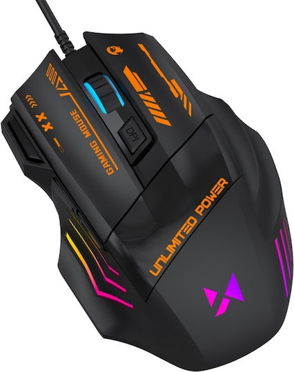 Wozinsky WMGK-1179W RGB Gaming Maus 7200 DPI Schwarz