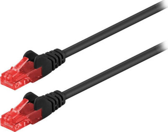 Goobay U/UTP Cat.6 (Gigabit) Καλώδιο Δικτύου Ethernet 2m Μαύρο