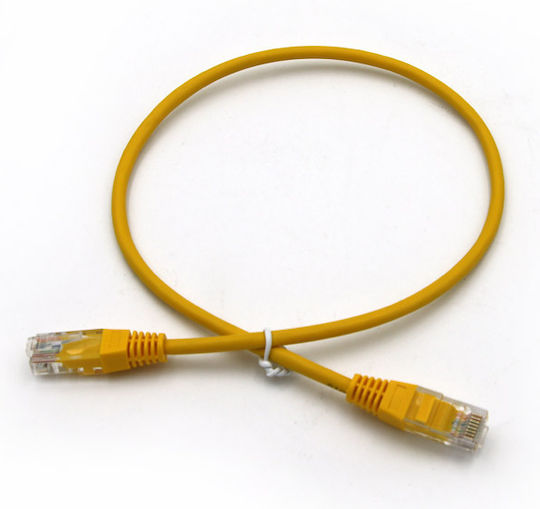 Adeleq U/UTP Cat.5e Netzwerkkabel Ethernet 0.5m Gelb