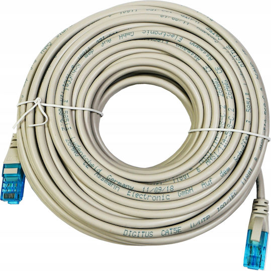 Digitus U/UTP Cat.5e Ethernet Network Cable 20m Gray