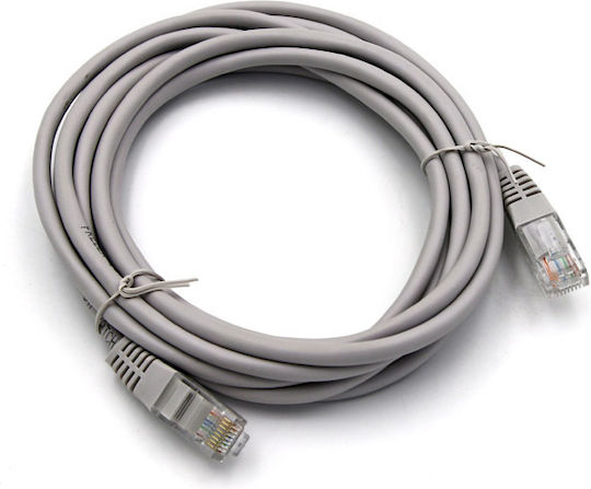 Adeleq U/UTP Cat.5e (Gigabit) Мрежов Кабел Ethernet 3м Сив
