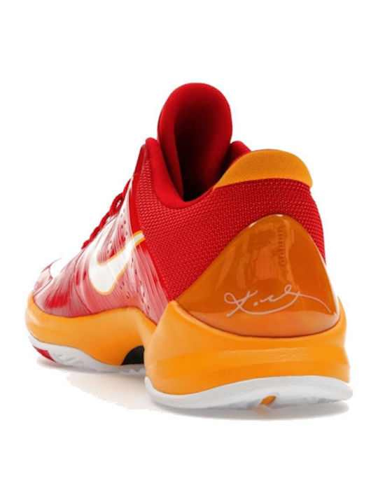 Kobe 5 China Ниски Баскетболни Обувки Червено Комет / Бяло / Дел Сол