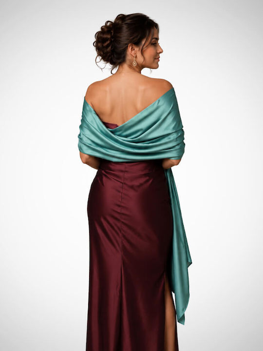 Suga Women's Silk Turquoise Shawl
