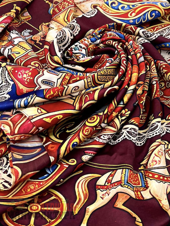 Women's Silk Shawl Red