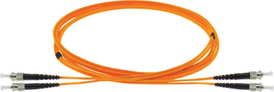 Fiber Optic Cable ST-ST 2m Orange 2pcs