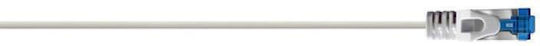 Grundig SF/UTP Cat.6a (Gigabit) Καλώδιο Δικτύου Ethernet 2m Λευκό