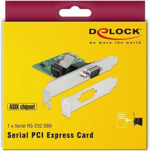DeLock DeLock PCIe Karte Mit 1 RS232 DB9 Seriell Anschluss