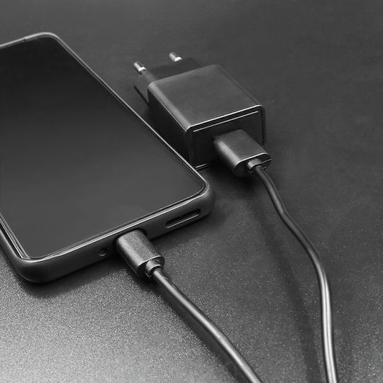 Qoltec USB 2.0 Kabel USB-C männlich - USB-A Schwarz 1.2m (50488)
