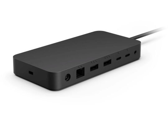 Microsoft Surface Dock Thunderbolt 4 Докинг станция с 4K Ethernet и свързване 2 монитора Черен