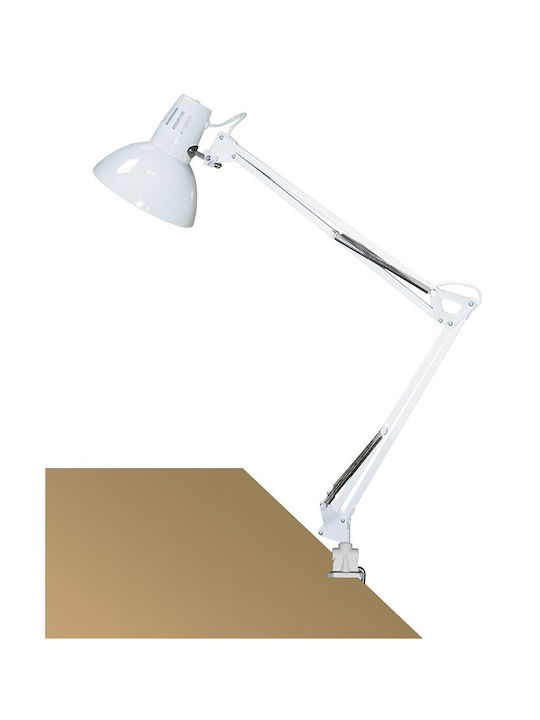 Rabalux Rabalux Office Lighting with Swing Arm for E27 Bulb Base in White Color