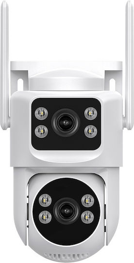 Kruger & Matz C120 IP Камера за Видеонаблюдение Wi-Fi 4+4MP Водоустойчива с Двупосочна Комуникация
