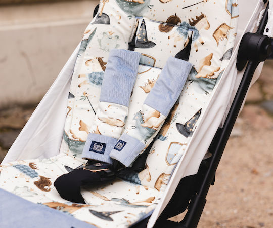 La Millou Baby Autozubehör Auto-Sicherheitsgurt-Pads Farbe Häkig Forest Velvet