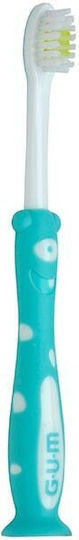 GUM Monster Baby Toothbrush For 2+ Years Light Blue