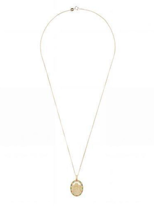 Necklace Talisman Virgin Mary From Gold Plated Silver Necklace Talisman Virgin Mary From Gold Plated Silver