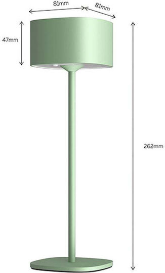 Calex Lămpi De Masă Led Încorporat Cu Pălărie Verde Și Bază
