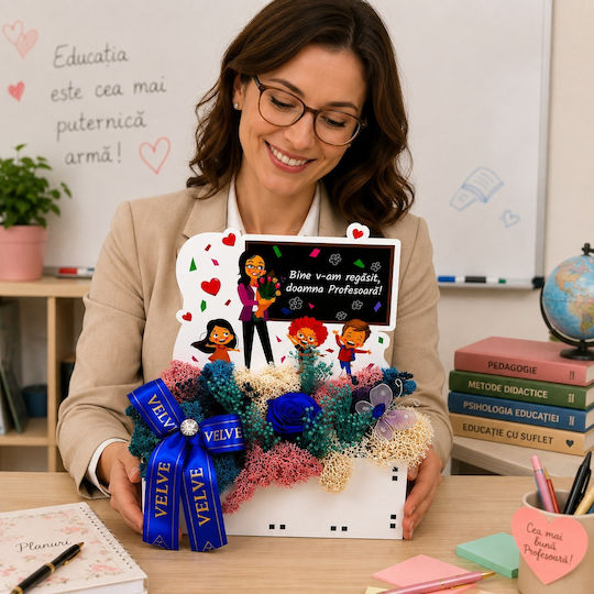Aranjament Floral Trandafir Albastru Păstrat Criogenic Lagurus Licheni Stabilizați În Cutie Decorativă Mesaj Special Aranjament Floral Trandafir Albastru Păstrat Criogenic Lagurus Licheni Stabilizați În Cutie Decorativă Mesaj Special