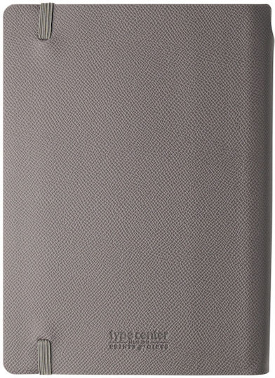 Type Center Ημερήσια Ατζέντα A5 2027 Γκρι Δερμάτινη 14x20.5εκ. (με Προσωποποίηση)