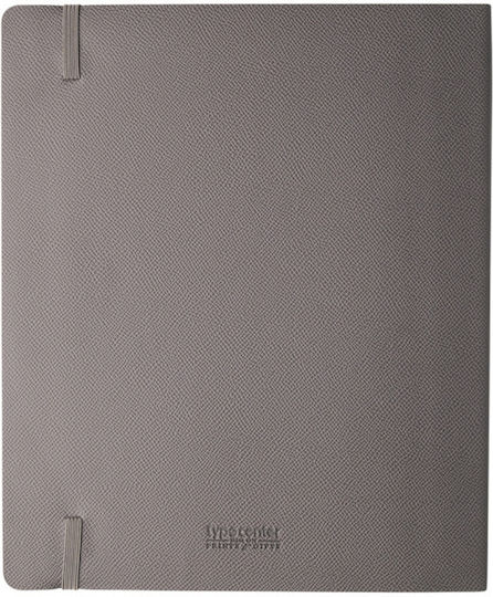 Type Center Εβδομαδιαία Ατζέντα B5 2027 Γκρι Δερμάτινη 5x26εκ. (με Προσωποποίηση)