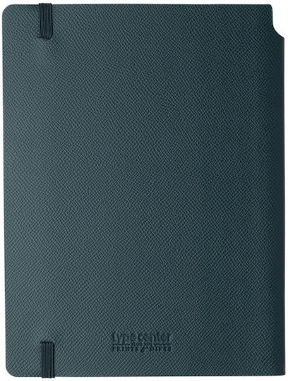 Type Center Εβδομαδιαία Ατζέντα A5 2027 Πετρόλ Δερμάτινη 14x20.5εκ. (με Προσωποποίηση)
