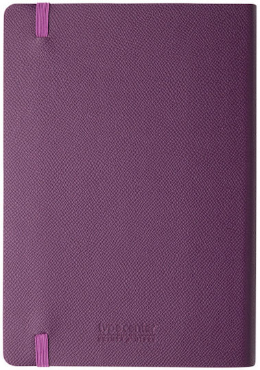 Type Center Ημερήσια Ατζέντα A5 2027 Μωβ Δερμάτινη 14x20.5εκ. (με Προσωποποίηση)
