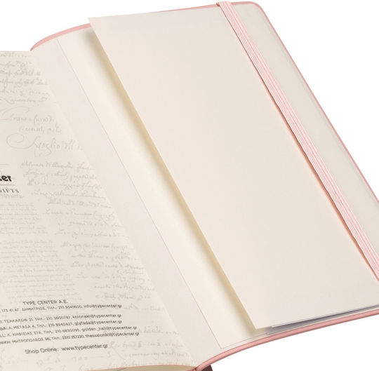 Type Center Ημερήσια Ατζέντα A5 2027 Ροζ Δερμάτινη 14x20.5εκ. (με Προσωποποίηση)