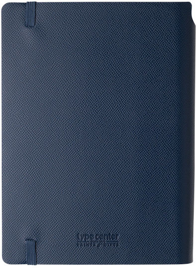 Type Center Ημερήσια Ατζέντα A5 2027 Μπλε Δερμάτινη 14x20.5εκ. (με Προσωποποίηση)