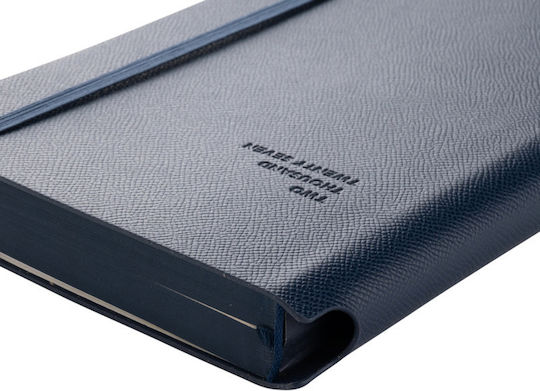 Type Center Ημερήσια Ατζέντα A5 2027 Μπλε Δερμάτινη 14x20.5εκ. (με Προσωποποίηση)