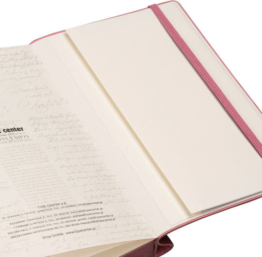 Type Center Ημερήσια Ατζέντα A5 2027 Ροζ Δερμάτινη 14x20.5εκ. (με Προσωποποίηση)