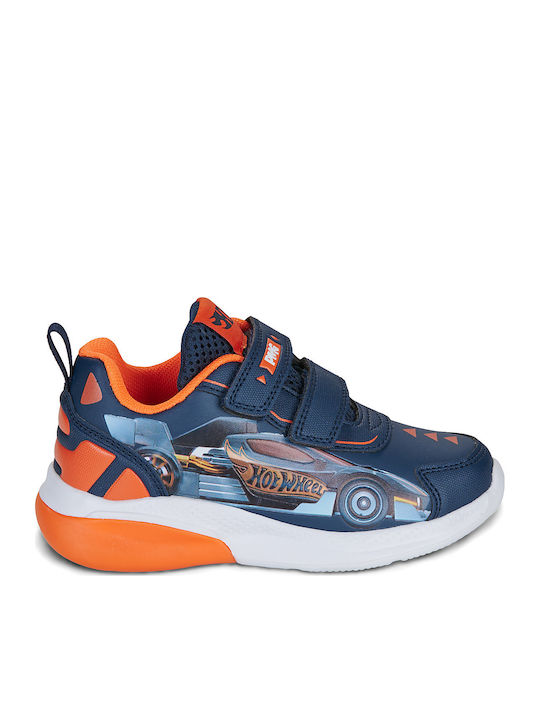 Kids Sneakers with Hoop & Loop Closure and Wheels Blue