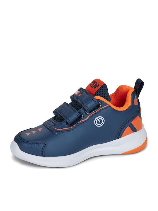 Kids Sneakers with Hoop & Loop Closure and Wheels Blue