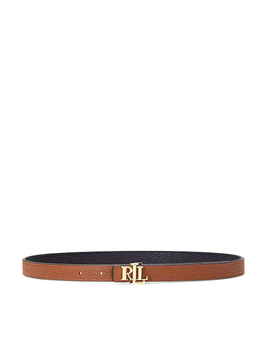 Δερμάτινη Γυναικεία Ζώνη Black/Tan