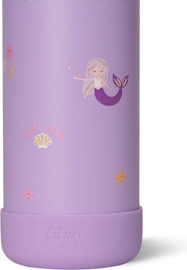 Citron Rostfreier Stahl Kinder Trinkflasche Thermos mit Stroh Mehrfarbig 500ml