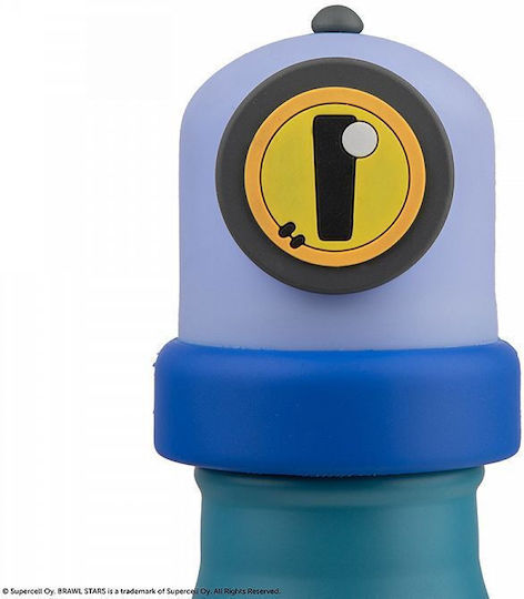 Cinereplicas Stainless Steel Kids Water Bottle Brawl Stars Non Spill Multicolour 500ml