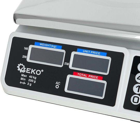 Geko Cântar Electronic Profesional de Precizie cu Capacitate de Cântărire 40kg și Precizie 2gr