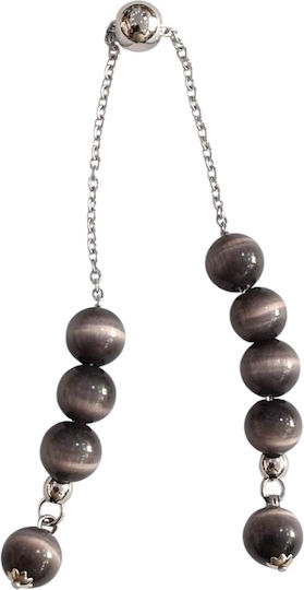 Kalliopi Silver Kalliopi Silver Sorgenperlen mit 10 Perlen Länge 25cm Grau