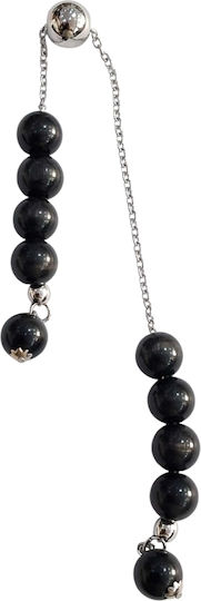 Kalliopi Silver Begleri mit 10 Perlen aus Onyx Länge 24cm