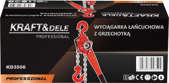 Kraft & Dele Παλάγκο Αλυσίδας για Φορτίο Βάρους έως 750kg σε Γκρι Χρώμα