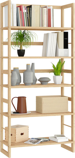 Bibliotecă Natural 58x27x136cm