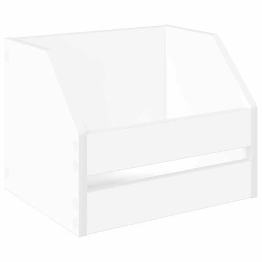 vidaXL Мебел Hi-Fi Бял 30x38x29cm