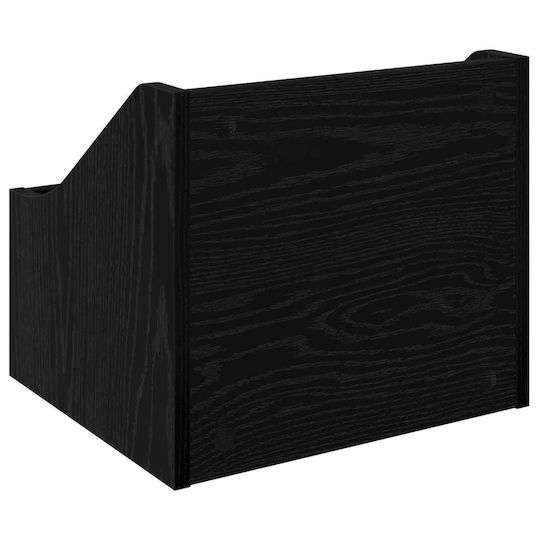 vidaXL Мебел Hi-Fi Черен 33x37x32cm