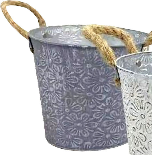 HOMie Metal Plant Pot Red 18x18x17cm
