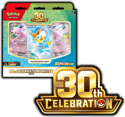 Pokemon Battle Deck Espeon ex - Umbreon ex 30th Celebration Diverse Modele