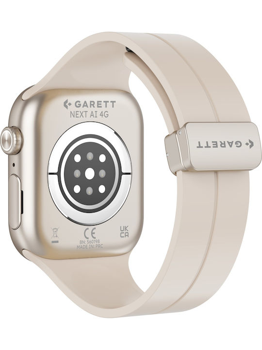 Garett Kinder-Smartwatch 4G mit GPS und Kamera Silber