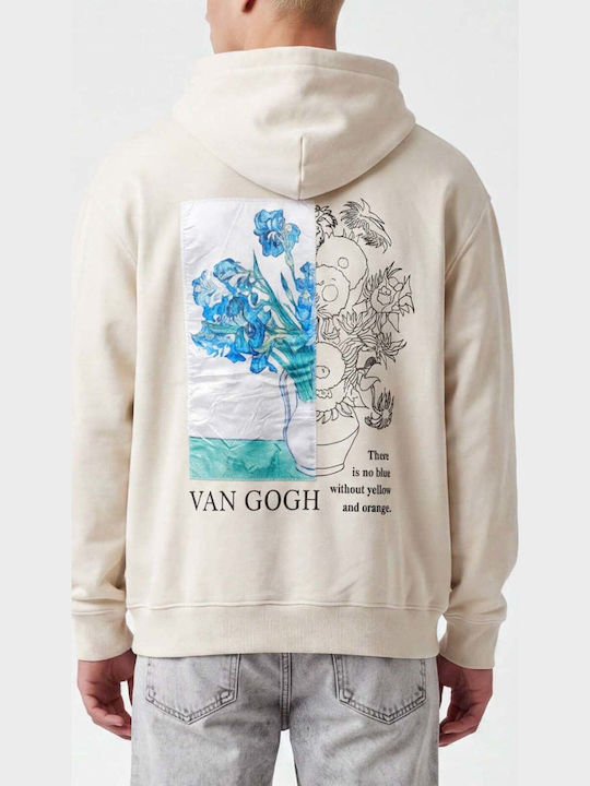 Beige Hoodie Sweatshirt