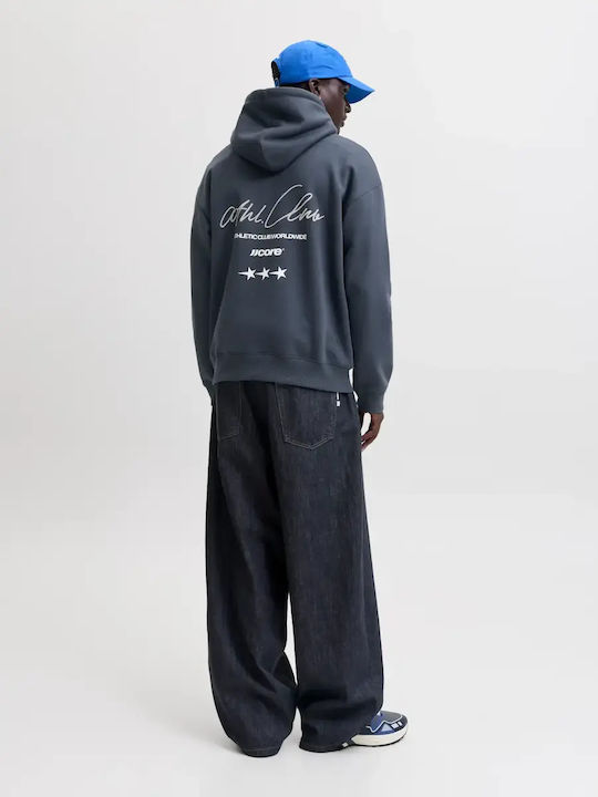 Jack & Jones Φούτερ Navy με Κουκούλα
