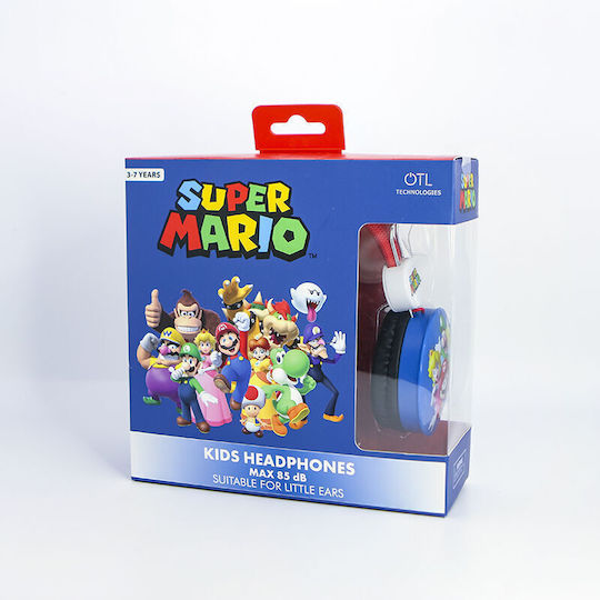 OTL Super Mario & Friends Verkabelte Kinder Am Ohr Kopfhörer Blau