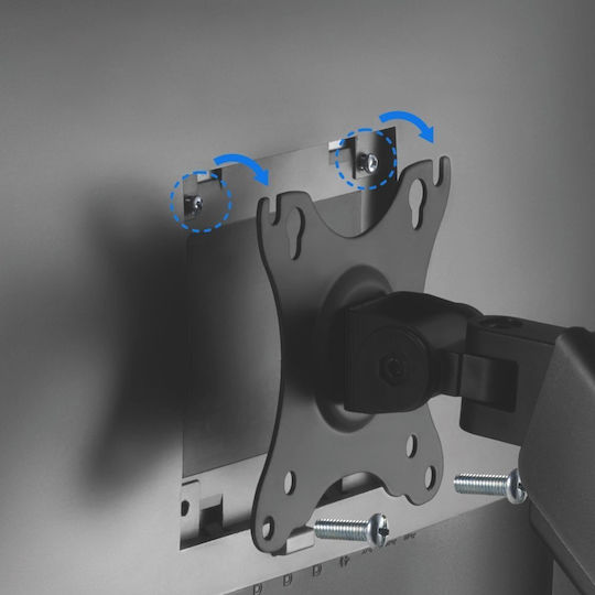 SENSE7 Hang Wall Επιτοίχια Βάση Οθόνης έως 32" με Βραχίονα